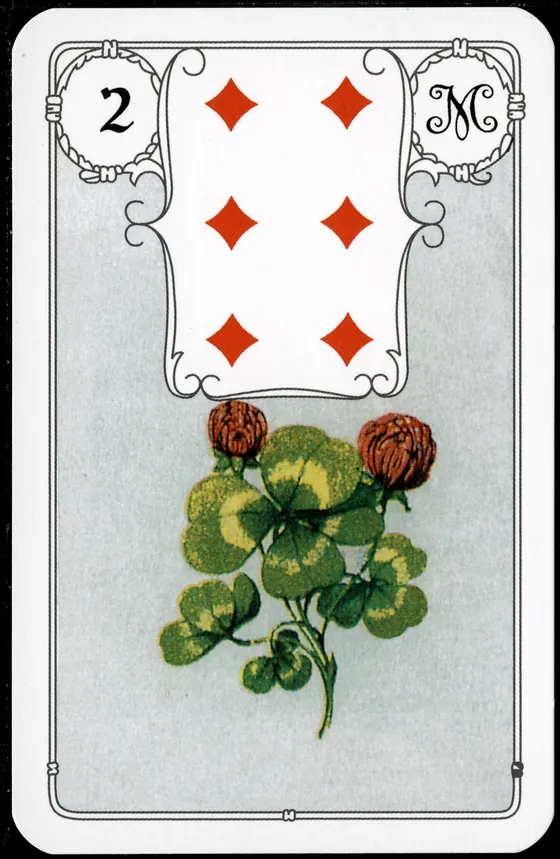Carta 2 — O Trevo (Petit Lenormand clássico)