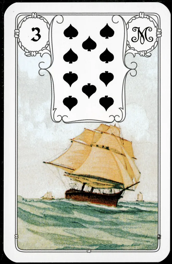 Carta 3 — O Navio (Petit Lenormand clássico)