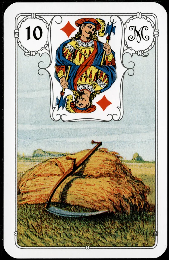 Carta 10 — A Foice (Petit Lenormand clássico)