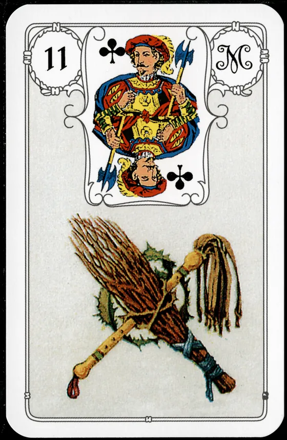 Carta 11 — O Chicote (Petit Lenormand clássico)