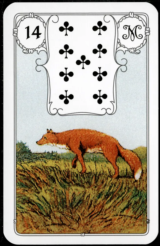 Carta 14 — A Raposa (Petit Lenormand clássico)