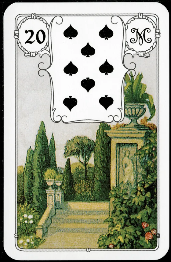 Carta 20 — O Jardim (Petit Lenormand clássico)