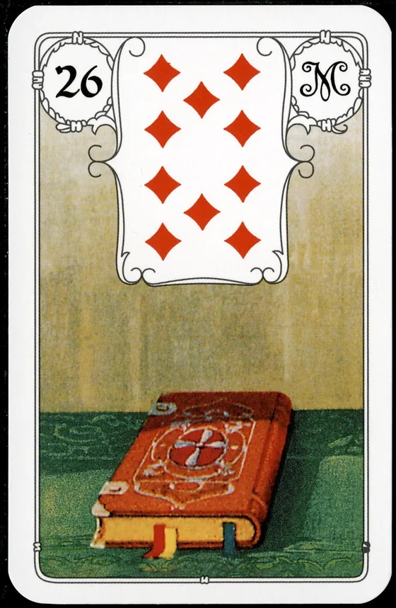 Carta 26 — O Livro (Petit Lenormand clássico)