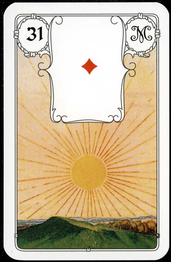 Carta 31 — O Sol (Petit Lenormand clássico)